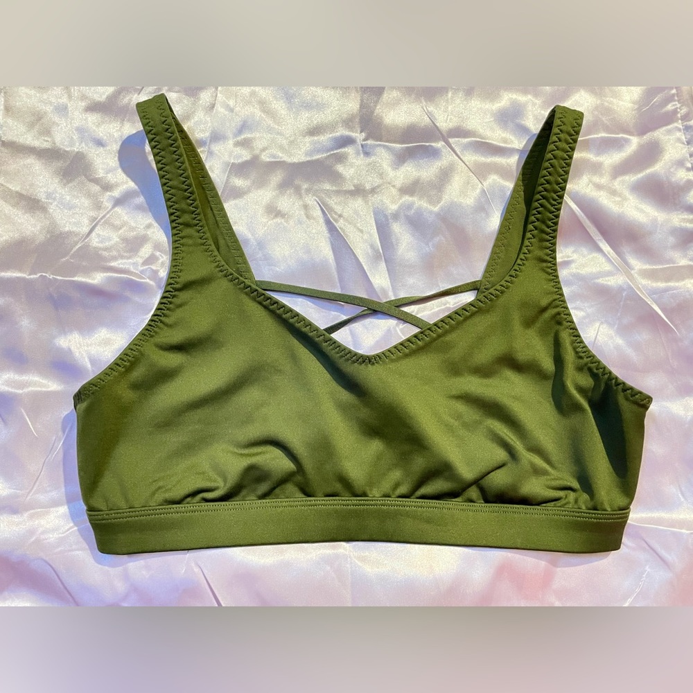 Green Sports Bra
